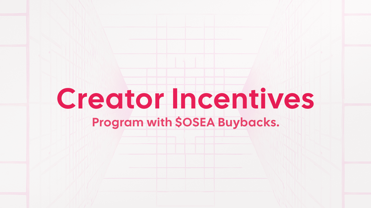📣 Introducing: Creator Incentives with $OSEA Buybacks. Starting today, we'd like to share an exciting enhancement of Omnisea Creators' economy👇 🌈 Launch a new Drop/Edition and achieve 5,000+ unique mints. 🪙 We allocate 5-10% of protocol revenue collected from the Drop to