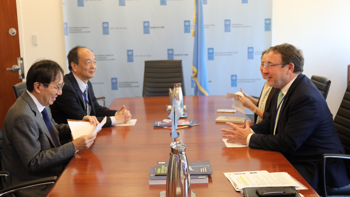 Engaging dialogue w Ambassador YAMAZAKI of @JapanMissionUN. We discussed Japan's upcoming 70th anniversary of Official Development Assistance (ODA) to developing nations to be held in Japan next year. Reviewed ongoing @UNDP+🇯🇵partnership to address global development challenges.