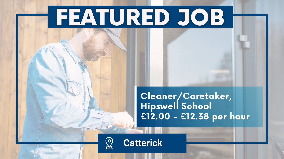 Do you want a new challenge? We have the perfect role for you. 👈

You will be responsible for opening the site, assisting with minor repairs and cleaning staff areas of the school. 🧹🔧

🔗 To apply visit bit.ly/3QCBtRT 

#cleanerjobs #Caretaker #CatterickJobs #NYCJobs