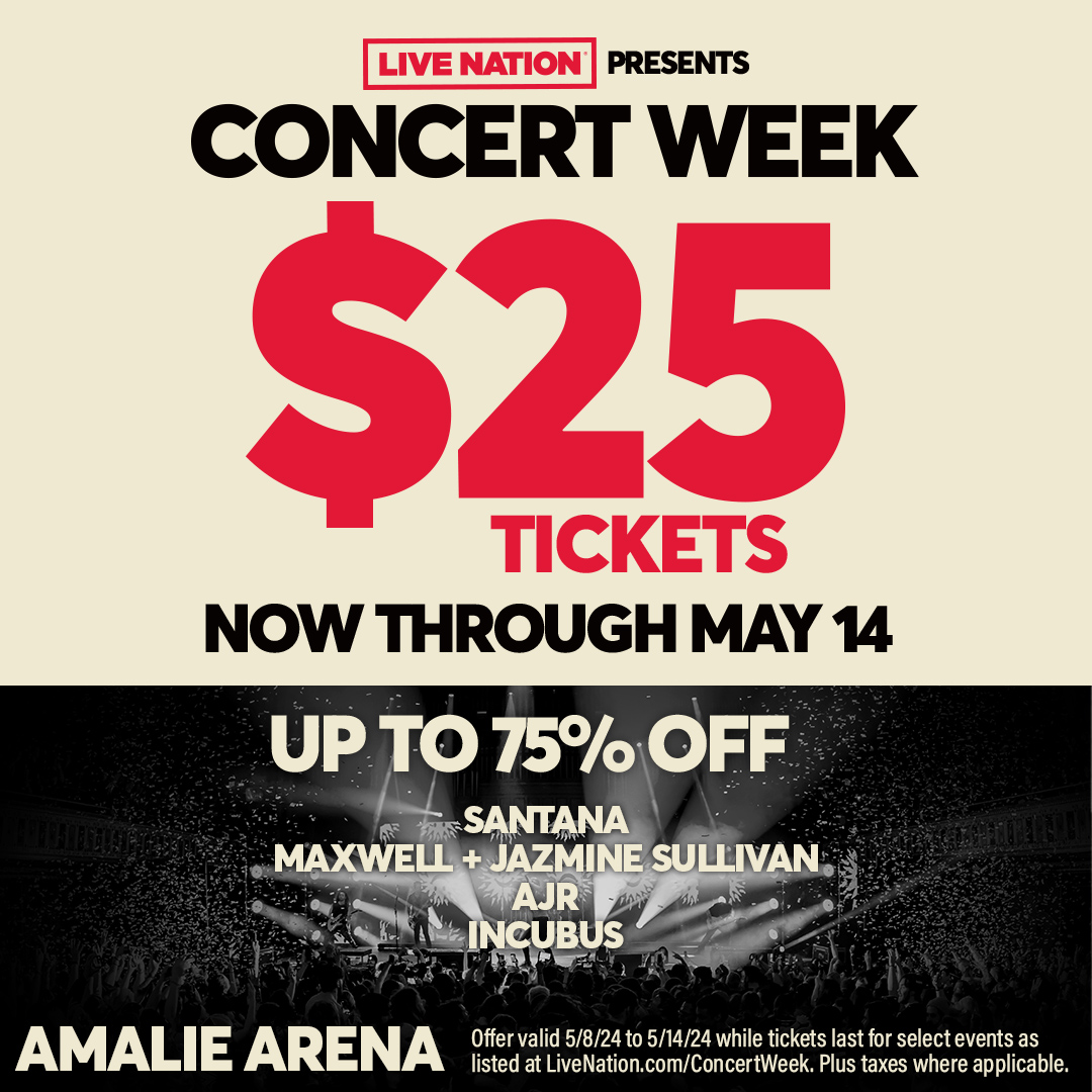 Concert Week is HERE! Grab your $25 tickets now through May 14 to Santana, Maxwell, AJR & Incubus 🎟️ LiveNation.com/ConcertWeek