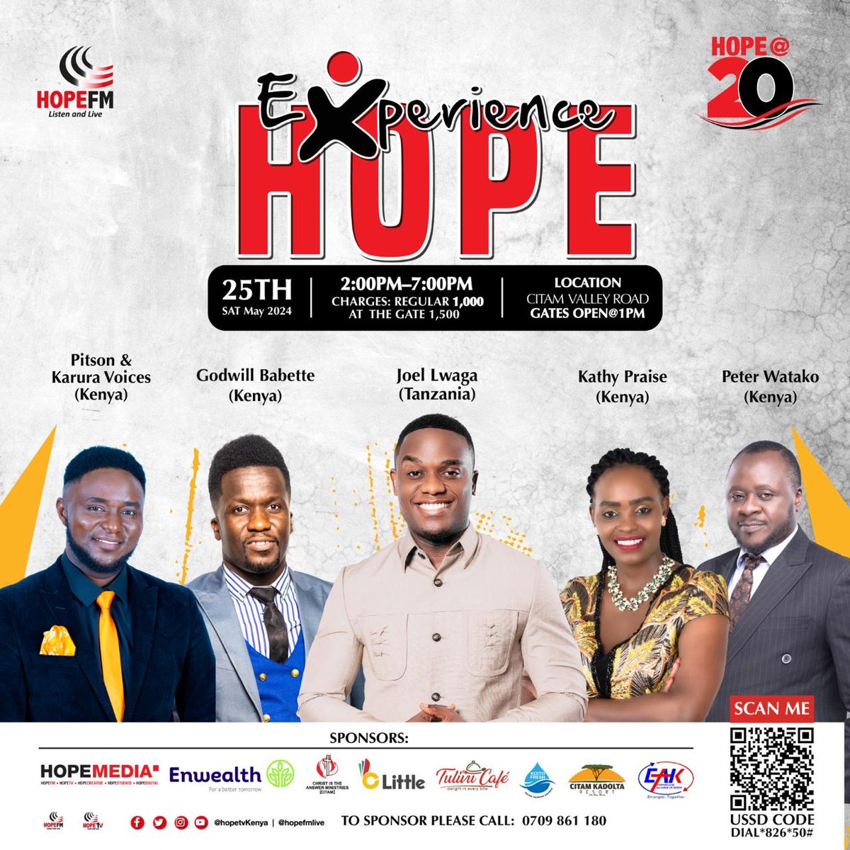 sharon_Naitore's tweet image. #ExperinceHope #20yearsofHope @HopeFMLive  Get your ticket now on hopemediakenya.org or dial *826*50#