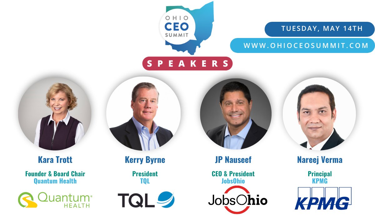 Next Tuesday, @QuantumHealth1 Founder @Kara_Trott will join leading Ohio business leaders at the @ohiobrt CEO Summit, to discuss how our unique #healthcarenavigation platform improves employee health outcomes, healthcare experiences and more. Learn more: hubs.ly/Q02wpJd70