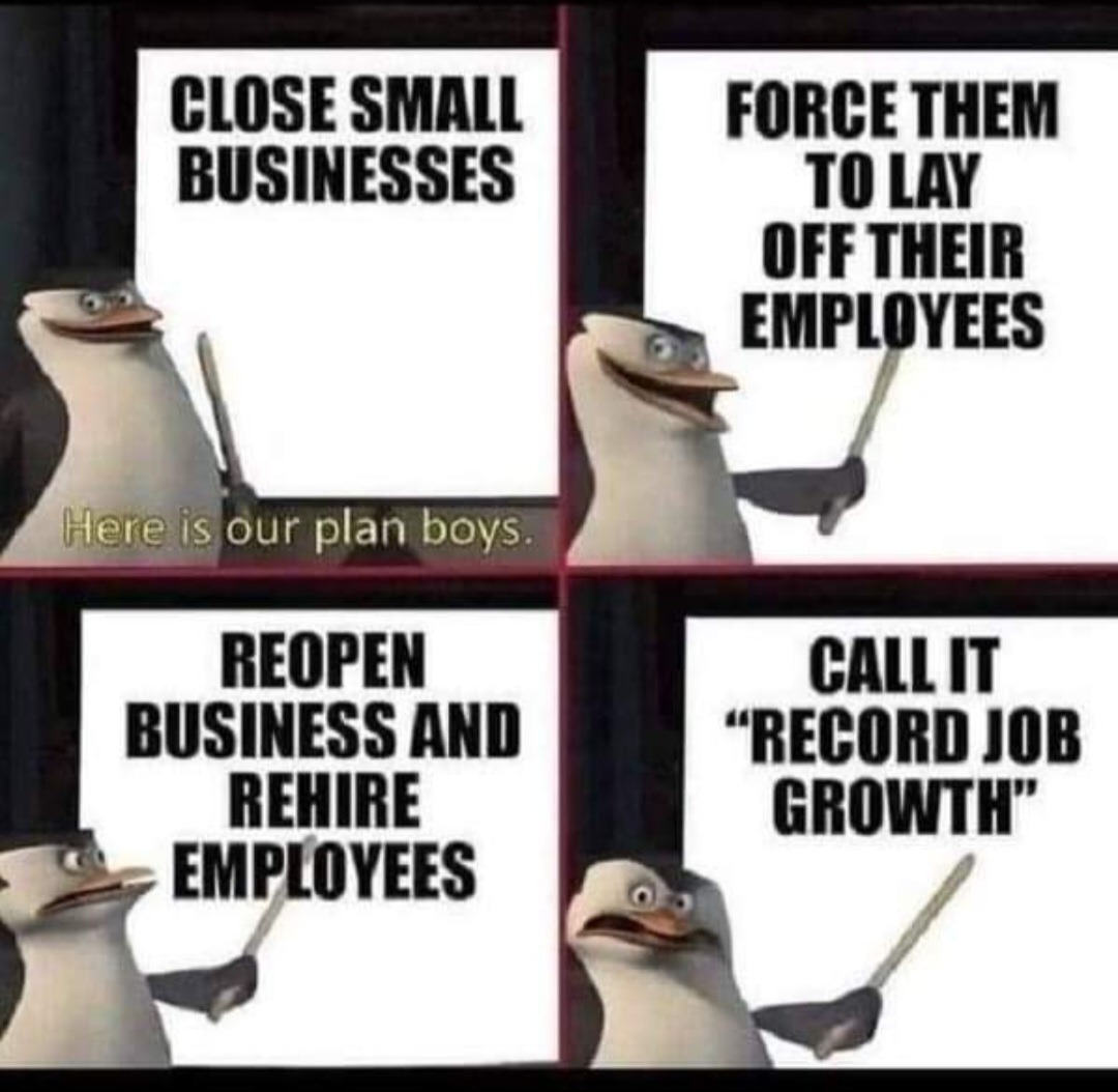 When you have nothing positive to show for your efforts, you have to make💩up. That is what the LEFT has to do, because they have zero positive accomplishments! This is the facts surrounding their 'Job Creation' accomplishments they love to brag (LIE) about!