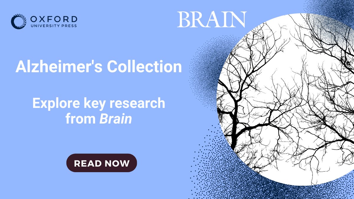 Enhance your knowledge of Alzheimer's disease with Brain's new collection. Explore a variety of recent studies covering topics including anti-amyloid therapies, genetics, imaging, and more: oxford.ly/4bmLgTT @Brain1878