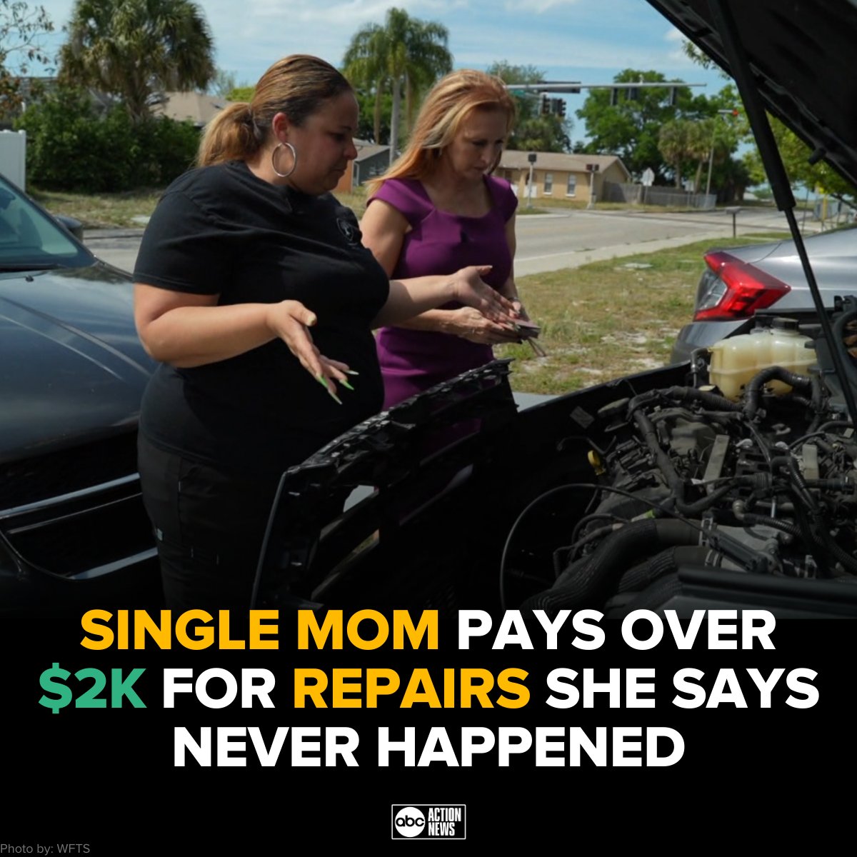 A single mom is speaking out after paying a local auto repair shop over $2,000 for an engine replacement that never happened. Full story >> wfts.tv/3JPP6cw