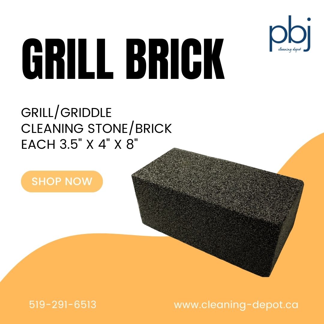 Say goodbye to stubborn residue and hello to sparkling grills with our trusty grill cleaning brick! 

LISTOWEL - 519-291-6513
customersupport@cleaning-depot.ca
535 Maitland Ave S Listowel, ON

Walkerton - 519-881-2007
info@cleaning-depot.ca

Owen Sound & Hanover
1-800-939-3559