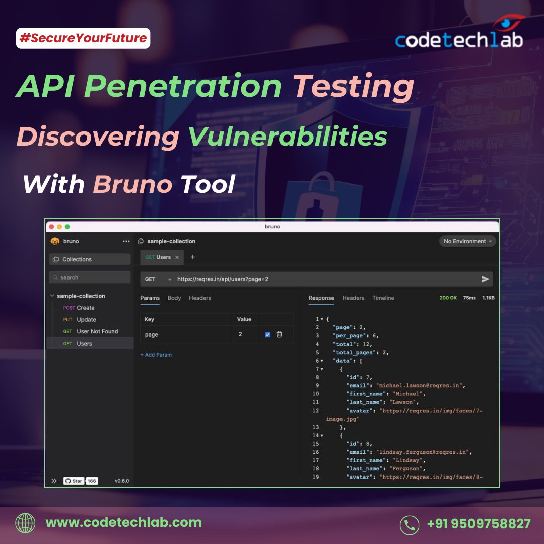 '🔒 Elevate your security game with Bruno API Pentesting Tool! 

#CyberSecurity #API #Pentesting #BrunoSecurity #SecurityTools #AppSecurity #InfoSec #CyberThreats #DataProtection #ITSecurity #NetworkSecurity #WebSecurity #VulnerabilityTesting #CyberDefense  #EthicalHacking