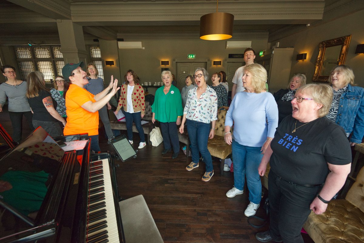 Sing in the Playhouse brings together a community of likeminded people every Tuesday to sing the most joyful of tunes 🎶 To join us starting Tue 14 May, select the half price installment plan on our website. In partnership with @Singinthecity 🎟️ atgtix.co/4a1rgoV
