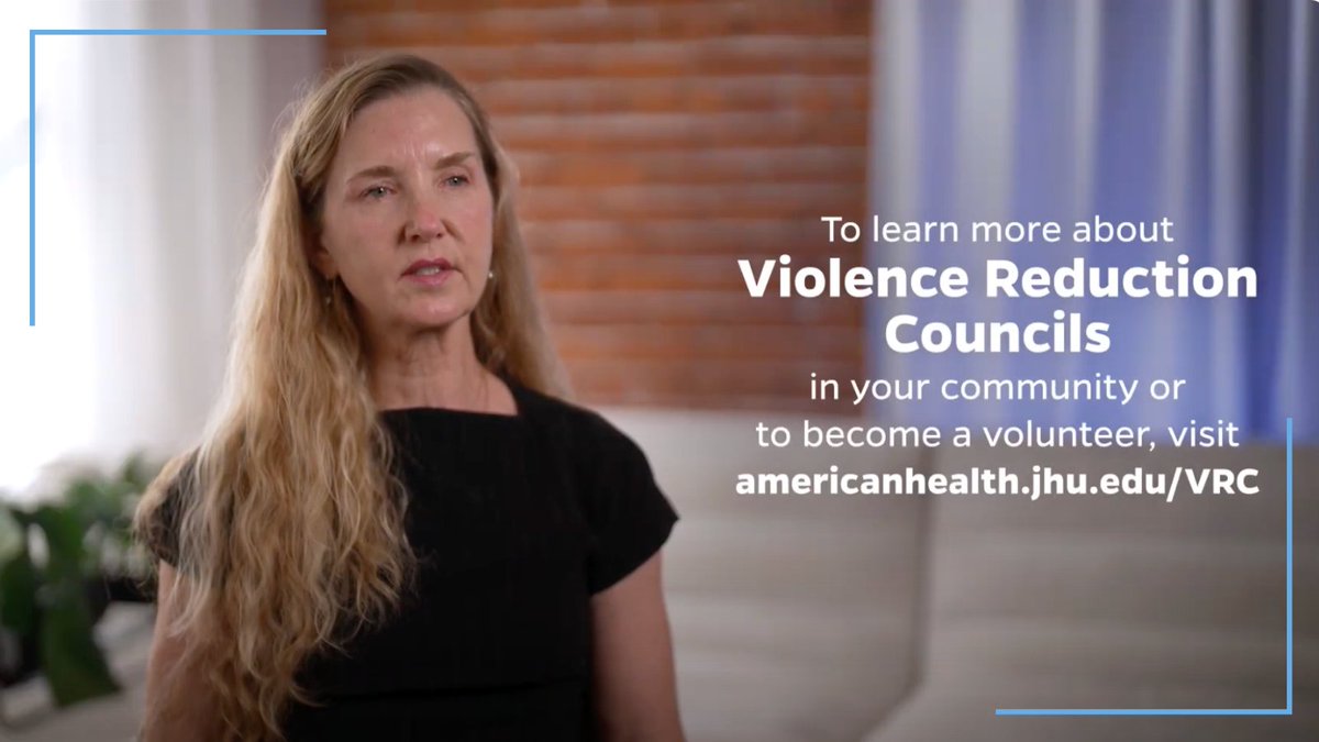 The importance of Violence Reduction Councils is clear. A project led by @DrCrifasi and Mallory O’Brien with funding from @AmericanHealth, will help empower communities to develop and implement Violence Reduction Councils through training and toolkits. americanhealth.jhu.edu/news/violence-…