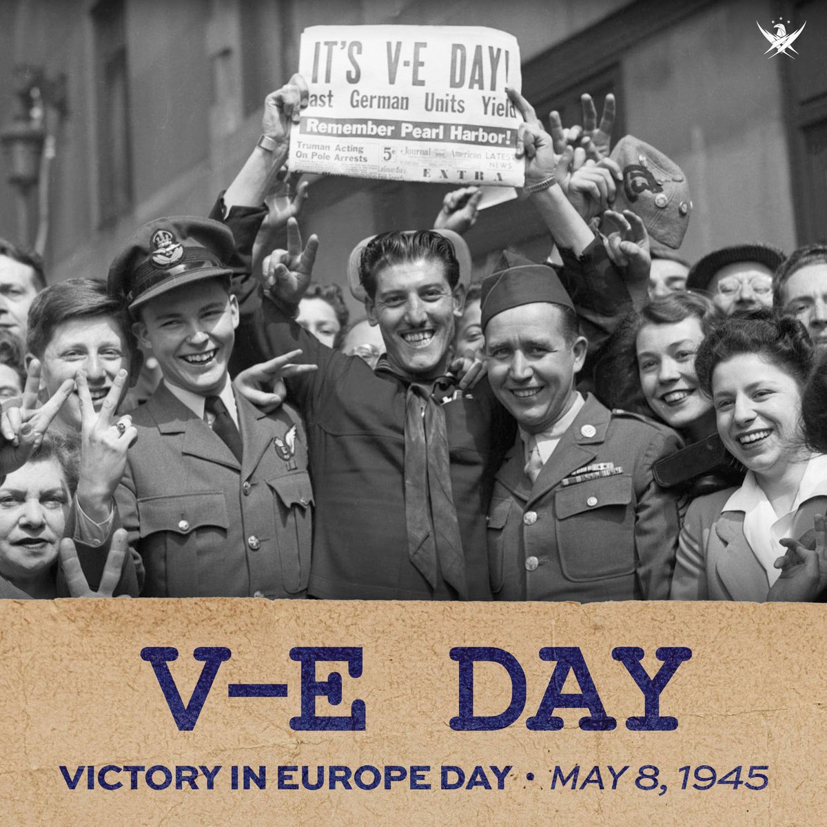 May 8th, 1945 is known as Victory in Europe Day (V-E Day) after Germany unconditionally surrendered its military forces to the Allies, marking the end of World War II in Europe. Learn more about our Soaring Valor program at @WWIImuseum in New Orleans. bit.ly/2UGwd0