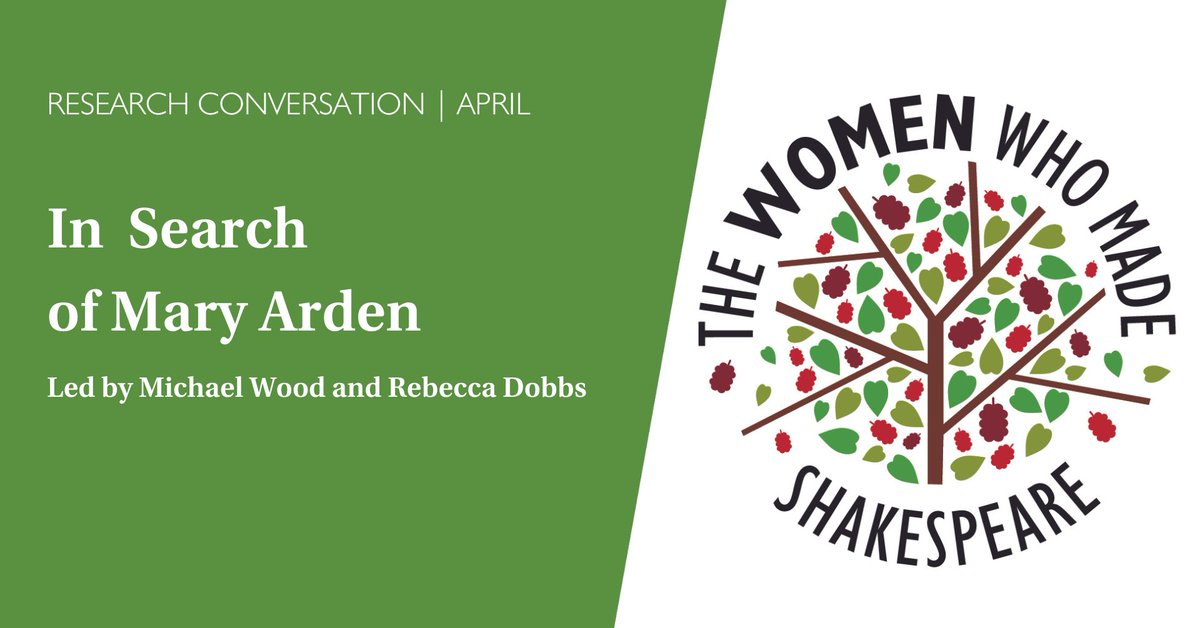 What do we know about Mary Arden? Can we point to some of her possible influences on Shakespeare's life? Join us online tonight for our May #ResearchConversation with historian Michael Wood and producer-director Rebecca Dobbs to find out more. 👉 tinyurl.com/yupyuber 🕐 5pm