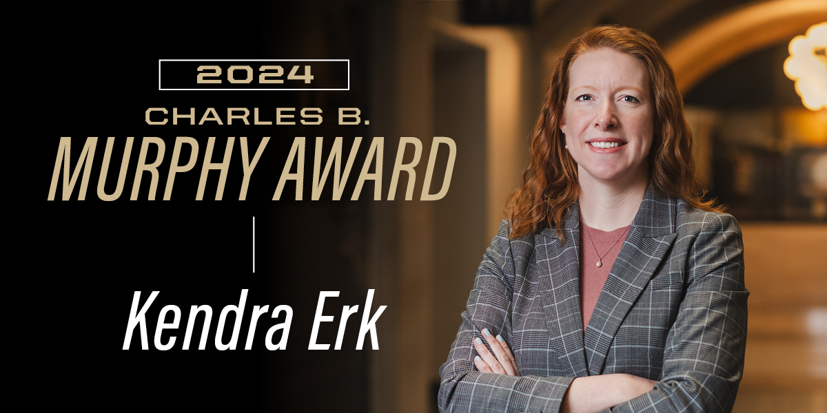 Purdue University (@lifeatpurdue) on Twitter photo Kendra Erk, a <a href="/PurdueEngineers/">Purdue Engineering</a> associate professor, prioritizes being respectful, resourceful and resilient. 🏆
These three themes have guided her career. In recognition of her work, #Purdue honored her with a 2024 Charles B. Murphy Award. ⬇️ purdue.university/4bsLJ7b Kendra Erk, a <a href="/PurdueEngineers/">Purdue Engineering</a> associate professor, prioritizes being respectful, resourceful and resilient. 🏆
These three themes have guided her career. In recognition of her work, #Purdue honored her with a 2024 Charles B. Murphy Award. ⬇️ purdue.university/4bsLJ7b
