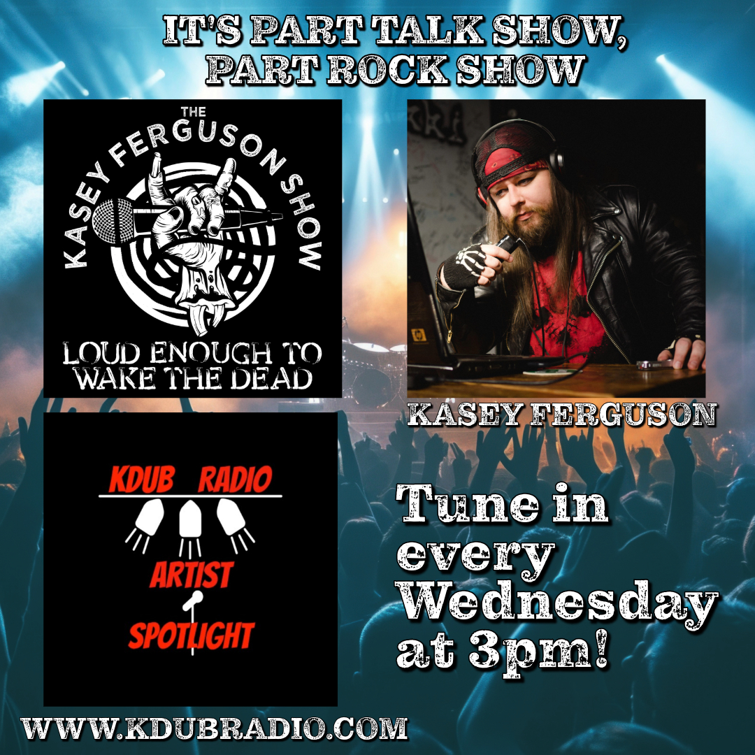 Join us at 3 p.m. ET for The Kasey Ferguson Show. You can catch it on KDUB Radio's Artist Spotlight, the extension of KDUB Radio. kdubradio.com/artist-spotlig… @thekaseyfergusonshow @bdub1199