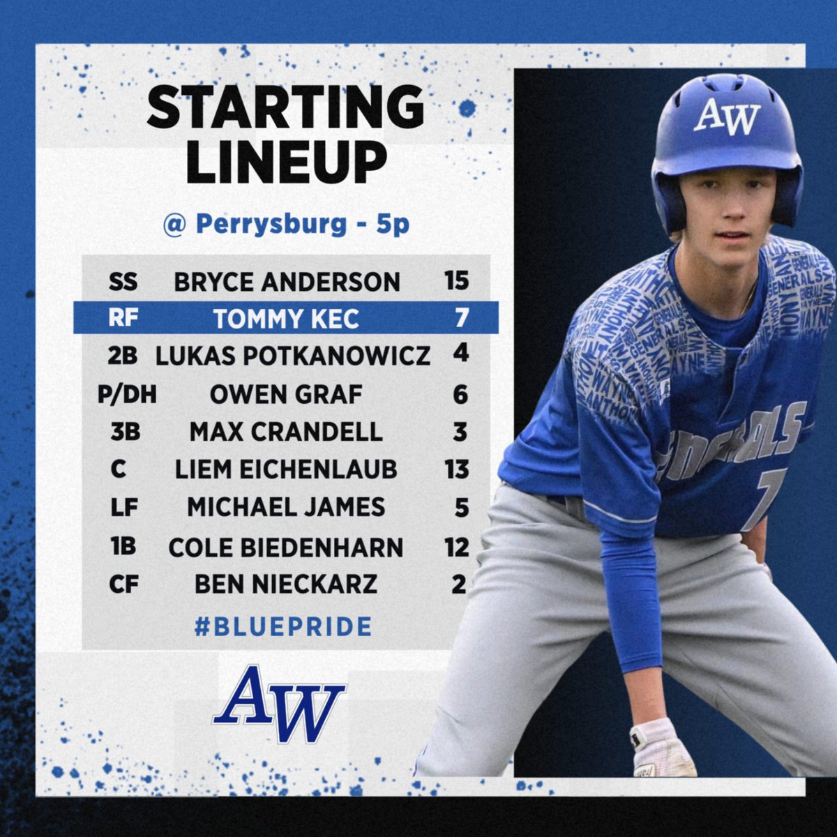 AWHS_Baseball's tweet photo. GAME DAY!!!
🆚  Perrysburg
📍  Perrysburg HS
🕔  5p
🎟  https://t.co/FskwiRvYmu

JVA vs Perrysburg - 5p @ AWHS Generals Stadium https://t.co/TQQCVxMoEh