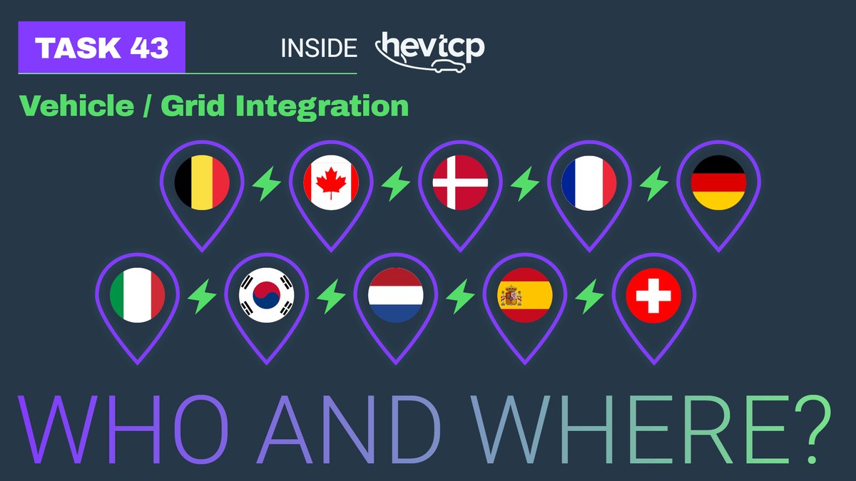 🌎 HEV TCP is an international membership group collaborating under the @IEA framework.

For information and opportunities to get involved please get in touch via direct message or email: hevtcp@gmail.com. 

#SmartEnergySystems #EVCharging #VehicleToGrid