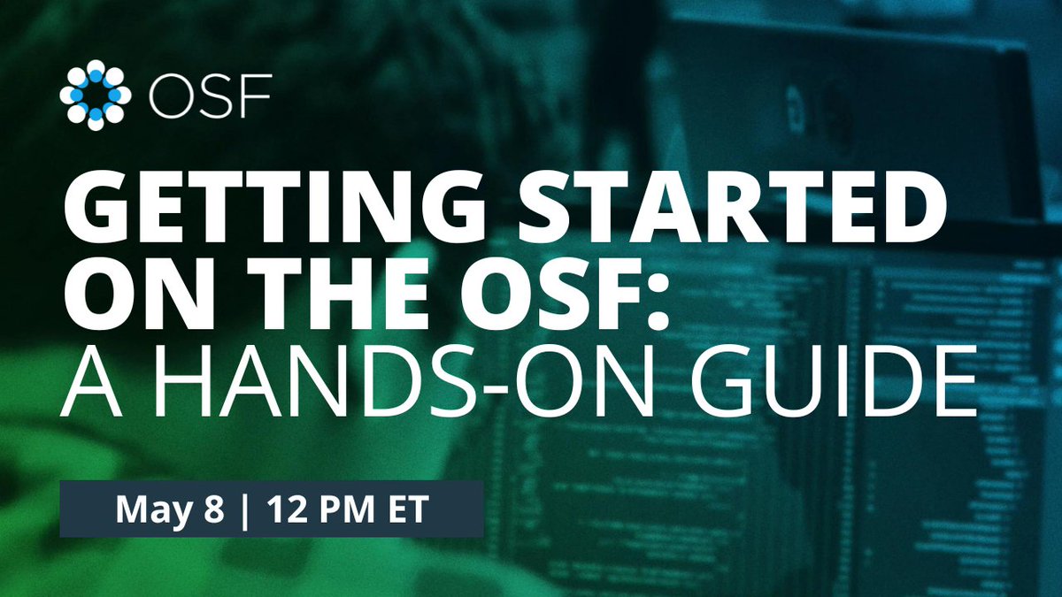 Register today and join us tomorrow as we explore the power of the Open Science Framework (OSF) and how it can revolutionize your research practices. See you there! Register: cos-io.zoom.us/webinar/regist…