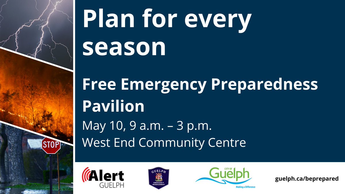 Attend our free Emergency Preparedness Pavilion event at the West End Community Centre on May 10 to connect with and learn from emergency response agencies. Event details: ow.ly/ycB750RpwKj