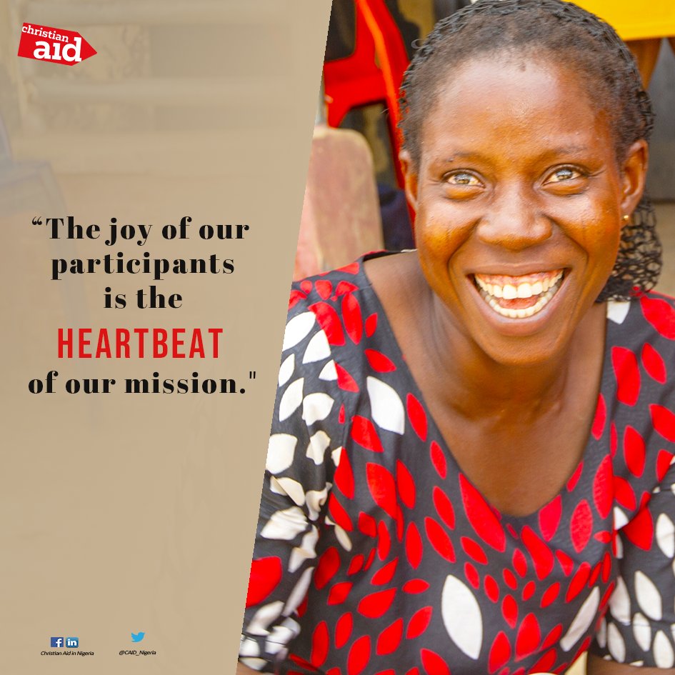 At Christian Aid, we're fuelled by the happiness and transformation we bring to those we serve. Their smiles inspire us to keep pushing boundaries and making positive impact. #MissionDriven #JoyfulPaticipant #ImpactMatters #StandingTogether #ChristianAidNigeria #ChristianAid