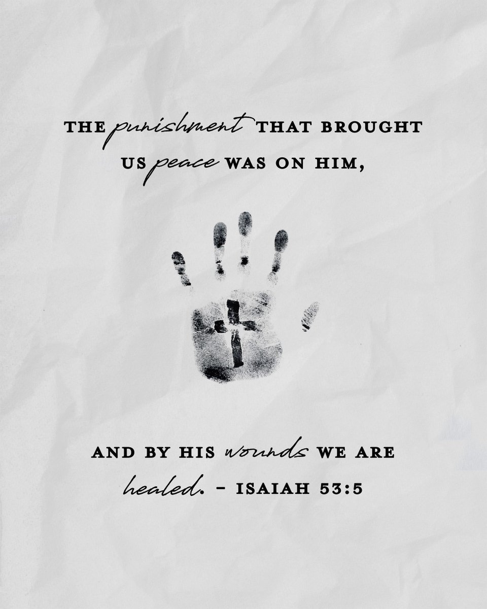 kingsboroughuk's tweet image. "He was pierced for our transgressions, he was crushed for our iniquities; the punishment that brought us peace was on him, and by his wounds we are healed." - Isaiah 53:5