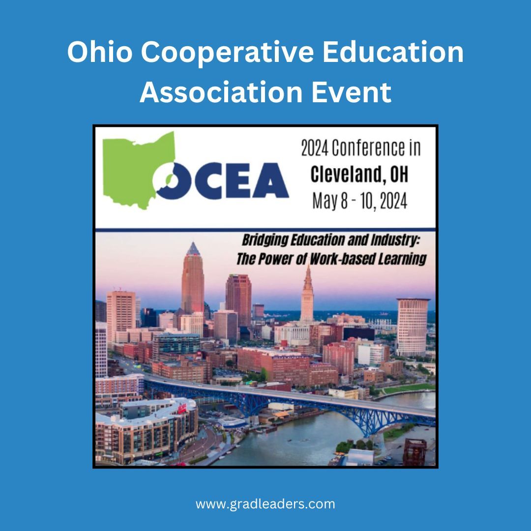GradLeaders's tweet image. Calling OCEA 2024 attendees! Be sure to swing by the exhibit area and say hi to Ben Groff and ask for an overview of GradLeaders Career Center and the unparalleled experiential learning module. 
#OCEA2024 #workbasedlearning #experientiallearning #partnership