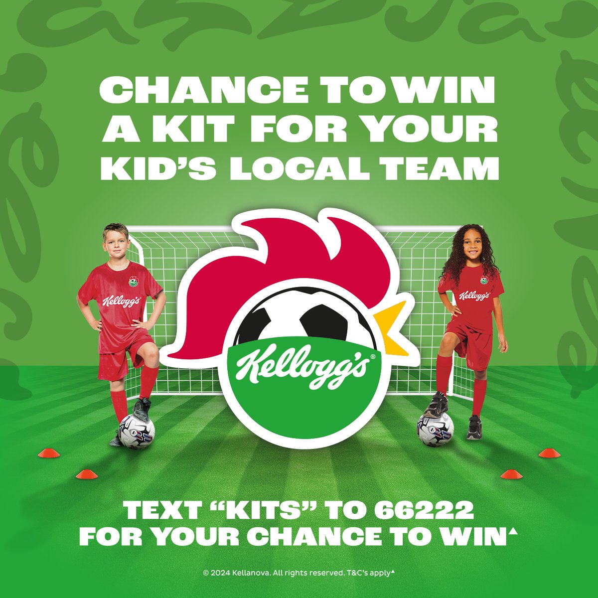 Get the CHANCE TO WIN a kit for your kid's local team with Kellogg's 👕
