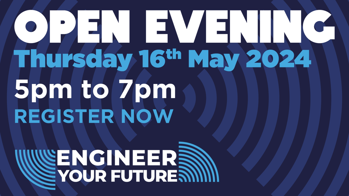 engineeringSWDT's tweet image. Join us at our Open Event next Thursday between 5pm and 7pm. Explore innovations, meet industry expert tutors and start your future in engineering! Don&apos;t miss out...register your time slot and subject area of interest here: 
forms.office.com/e/GTZQKMJcV8