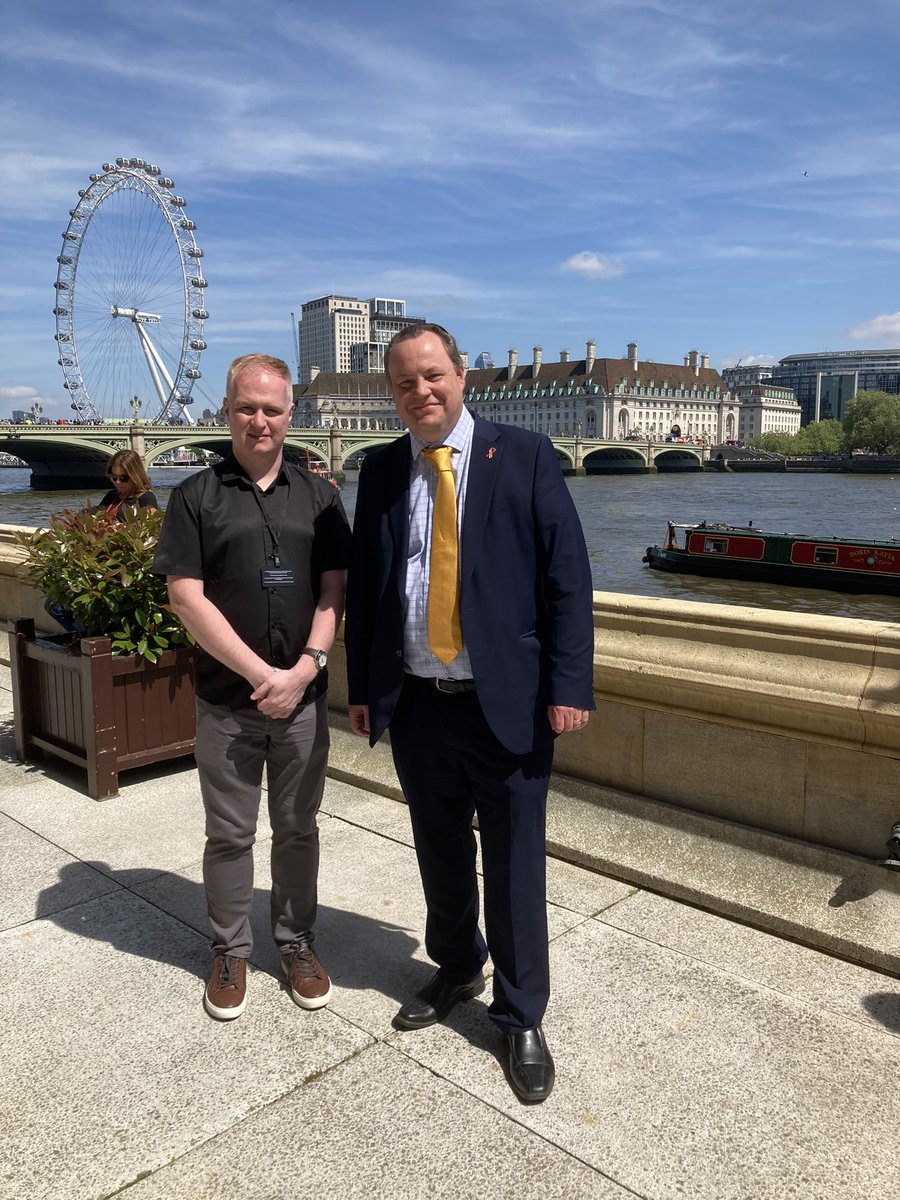 Huge thanks to our local MP @ChrisStephens who secured @ryanmcp1927 and I tickets for PMQs this afternoon, also for our lunch on the terrace… thank you so much for your kind hospitality ✊