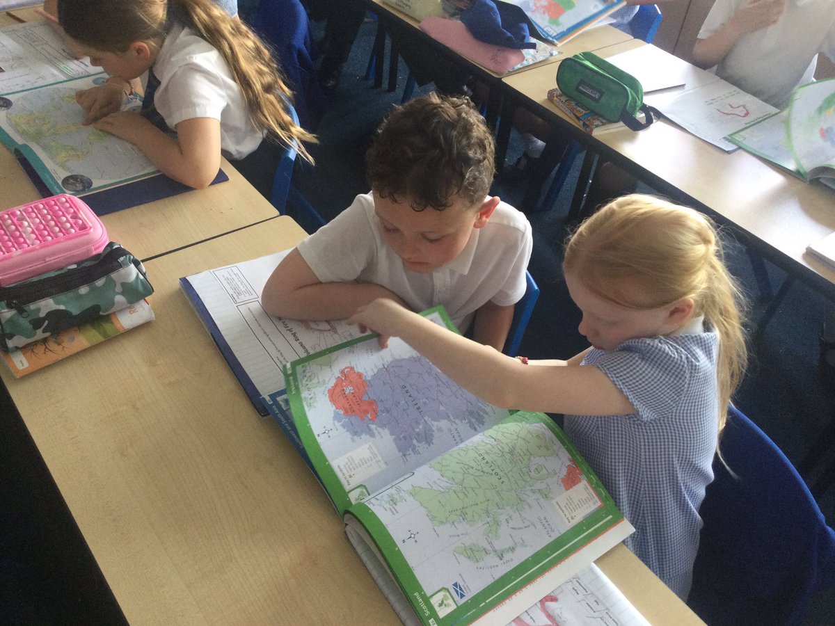 Beech class are developing Atlas skills during Geography today. We are trying to locate different Volcanoes around the world.  #OLOLGeography 🌋