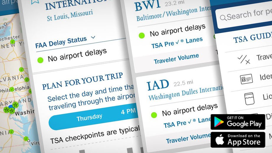 Here's something that will help on your next travel adventure. Download the MyTSA app. This app gives you options to view airport wait times, use our “What Can I Bring?” tool, and easily get in touch with our @AskTSA team. You'll find it here: tsa.gov/mobile #MyTSA