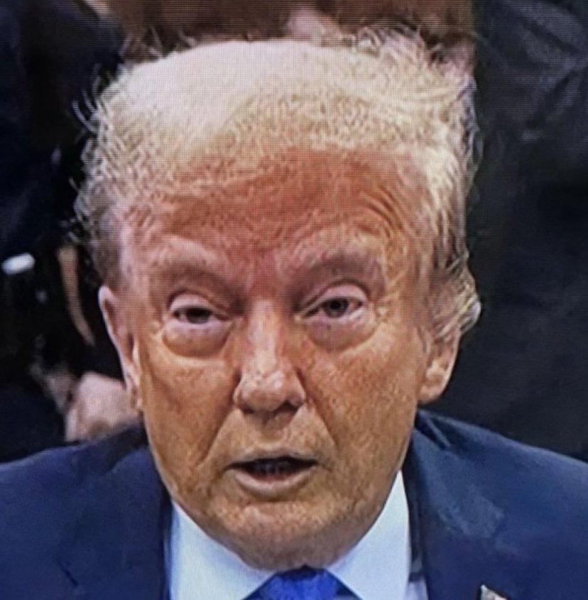 It looks like the #TrumpTrials are taking a toll on Donnie! He looks like shit! I wonder in Melania and his kids are listening to the Stormy Daniels testimony and hearing what a perverted sick fuck he is?