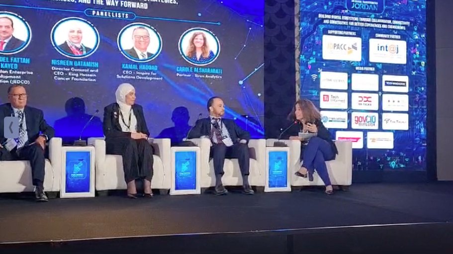 “#AI and #innovation are critical in projects. This is key to more effective, efficient teams. In software development we should think more & write less code. A bot can do the repetitive, standard tasks. We must act as architects/editors.” #DigitalTransformationJordan