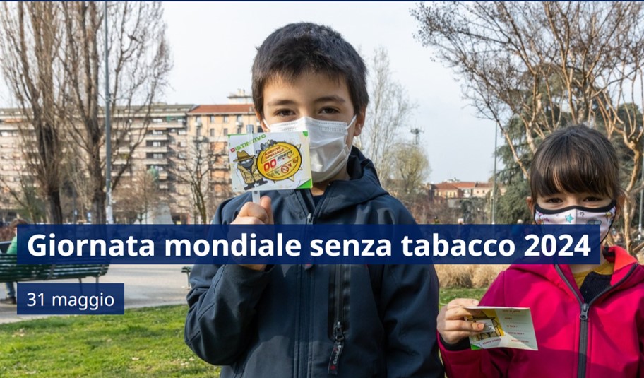 31 Maggio 2024 Giornata Mondiale senza Tabacco indetta dall'Organizzazione Mondiale della Sanità STOP ALLE MENZOGNE DELL'INDUSTRIA DEL TABACCO tabaccoendgame.it/no-tabacco-day/