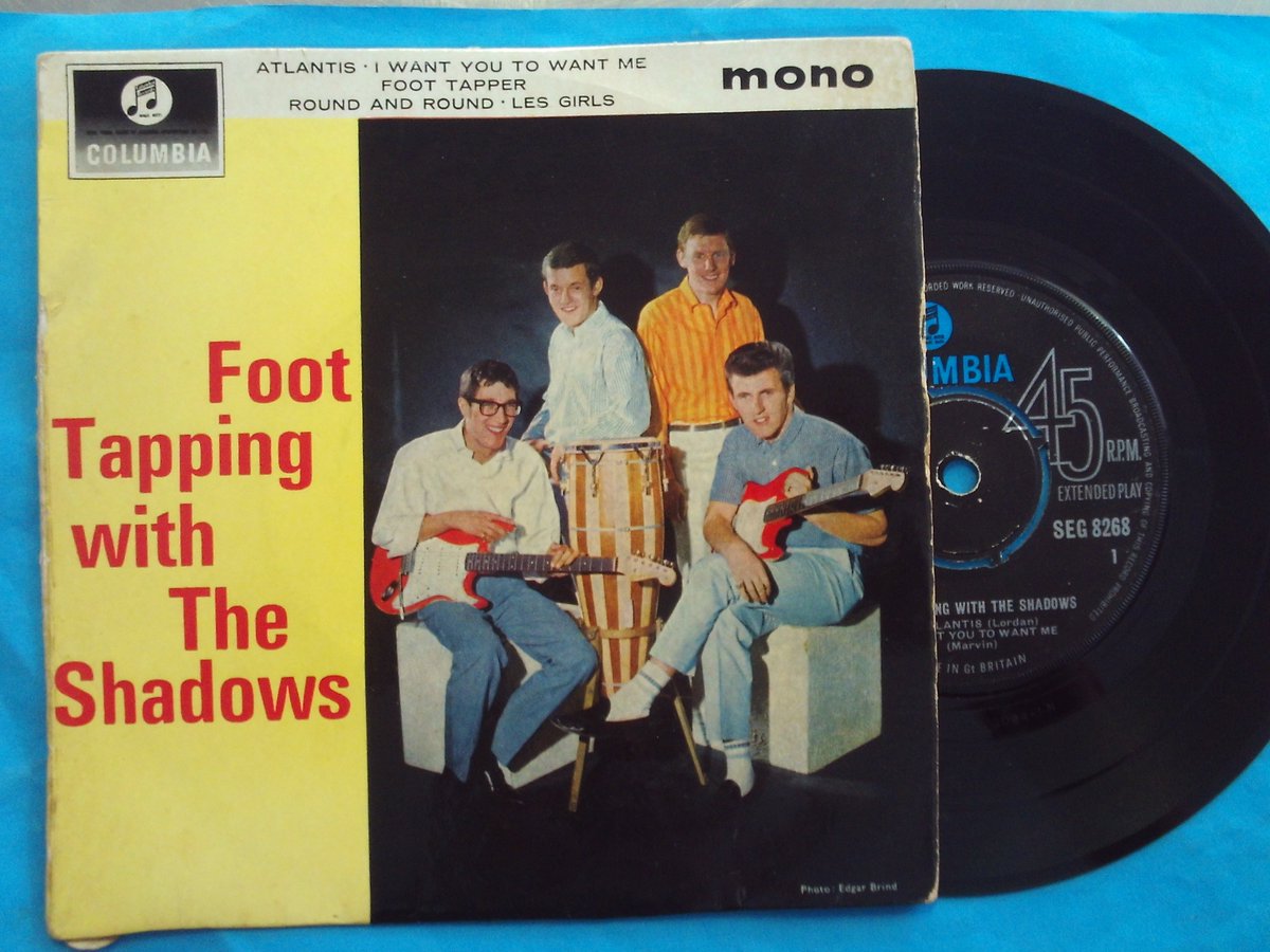 EP of the day : 

The Shadows – Foot Tapping With The Shadows 
(UK Columbia Records 5 track #vinyl 7' 45 1963) 

youtu.be/VycZVyApqew?t=1 

#sixties #pop #genius #instrumentals #vocal #60smusic