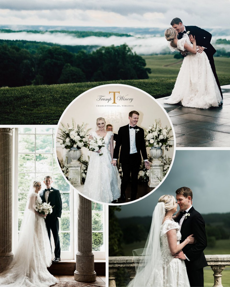 Who says that rain on your wedding day has to be a bad thing? ☂️ If the weather forces you indoors, we have a fantastic rain-plan in place. Plus, you can snag some stunning rainy-day photos, just like these! 😍 #Weddings #GrandHall #TrumpWinery #AlbemarleEstate #RainPlan