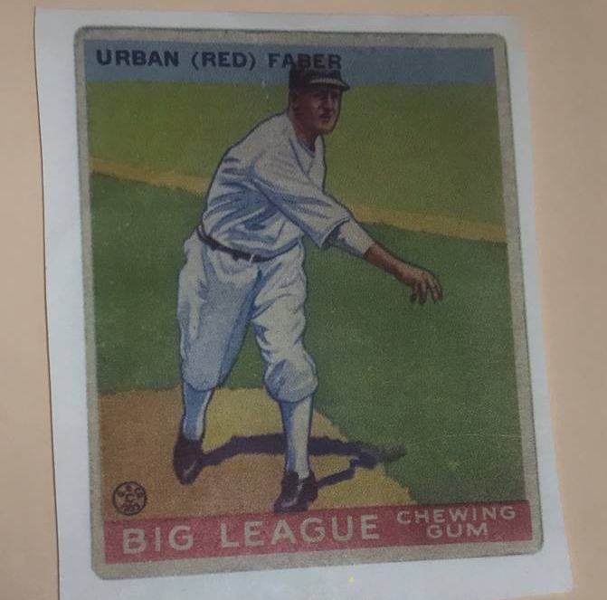 In stock! The 1933 Goudey #79 Urban (Red) Faber baseball card in NM/M condition is a must-have for any collector. ⚾️ #BaseballCards #Vintage #Collectibles #HallOfFame #ChicagoWhiteSox #Goudey #SportsMemorabilia #GainesvilleThings gainesvillethings.com/product/1933-u…
