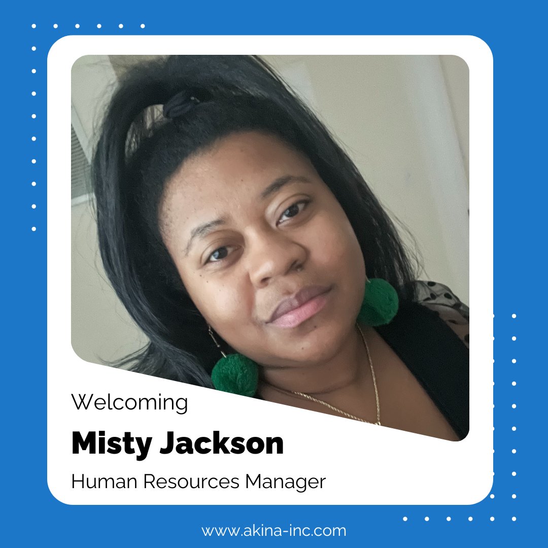 Meet Misty! 

Misty is the newest member of our Akina team as our Human Resources manager. We are thrilled to have her expertise on our operations team! 

Welcome to the team Misty! 

#HR #TeamMembers #AkinaInc