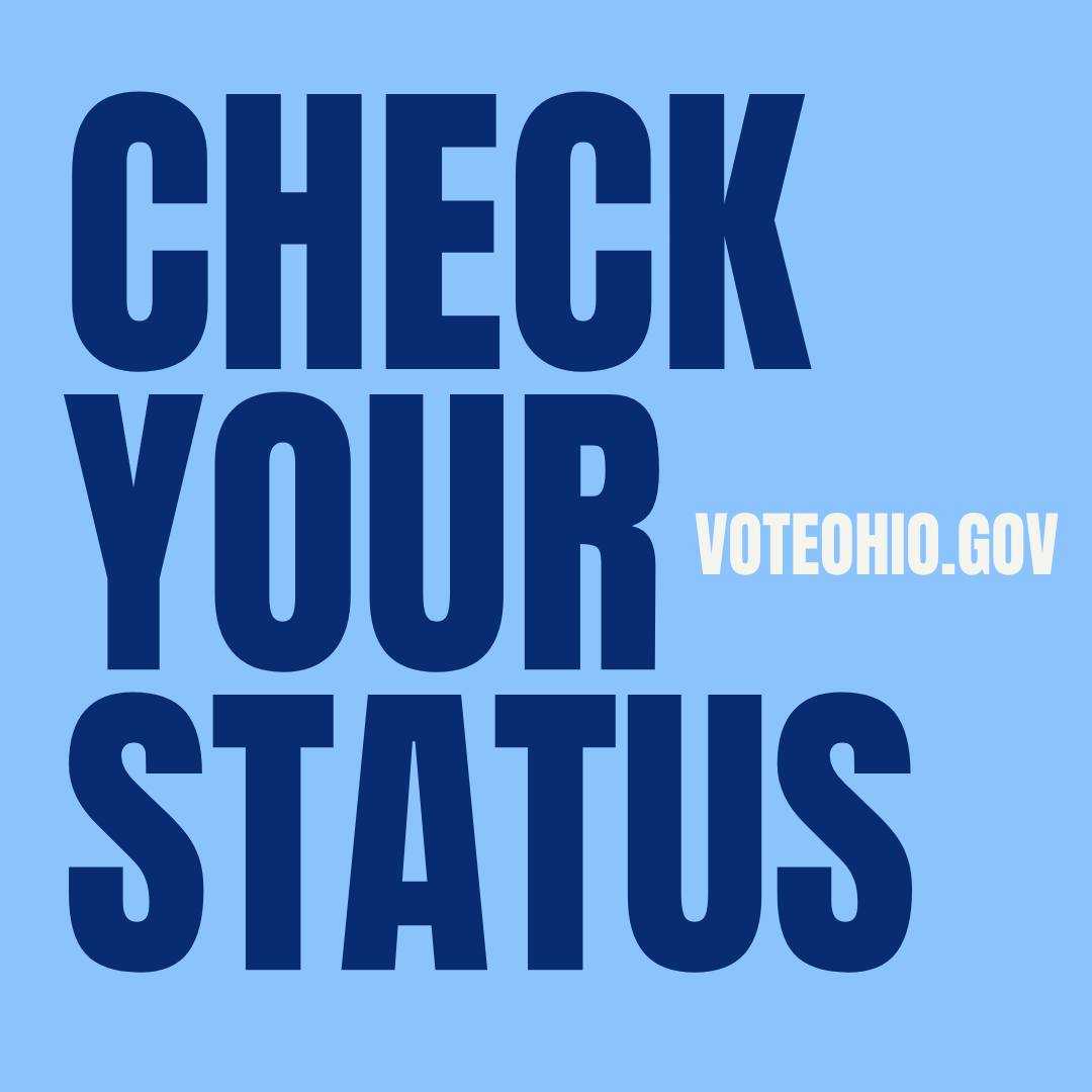 🚨 If you have not engaged in voter activity over the last four years, your voter registration may be cancelled. Visit registrationreadiness.ohiosos.gov to see if your voter registration status is at risk. Check your registration status at voterlookup.ohiosos.gov