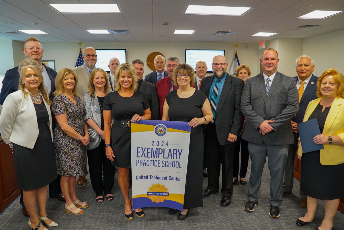 The West Virginia Board of Education (WVBE) and the West Virginia Department of Education recognized the first class of Exemplary Practice Schools today during the May 8, 2024, WVBE meeting. Sherman Elementary School (Boone County), Mountaineer Middle School (Monongalia County),