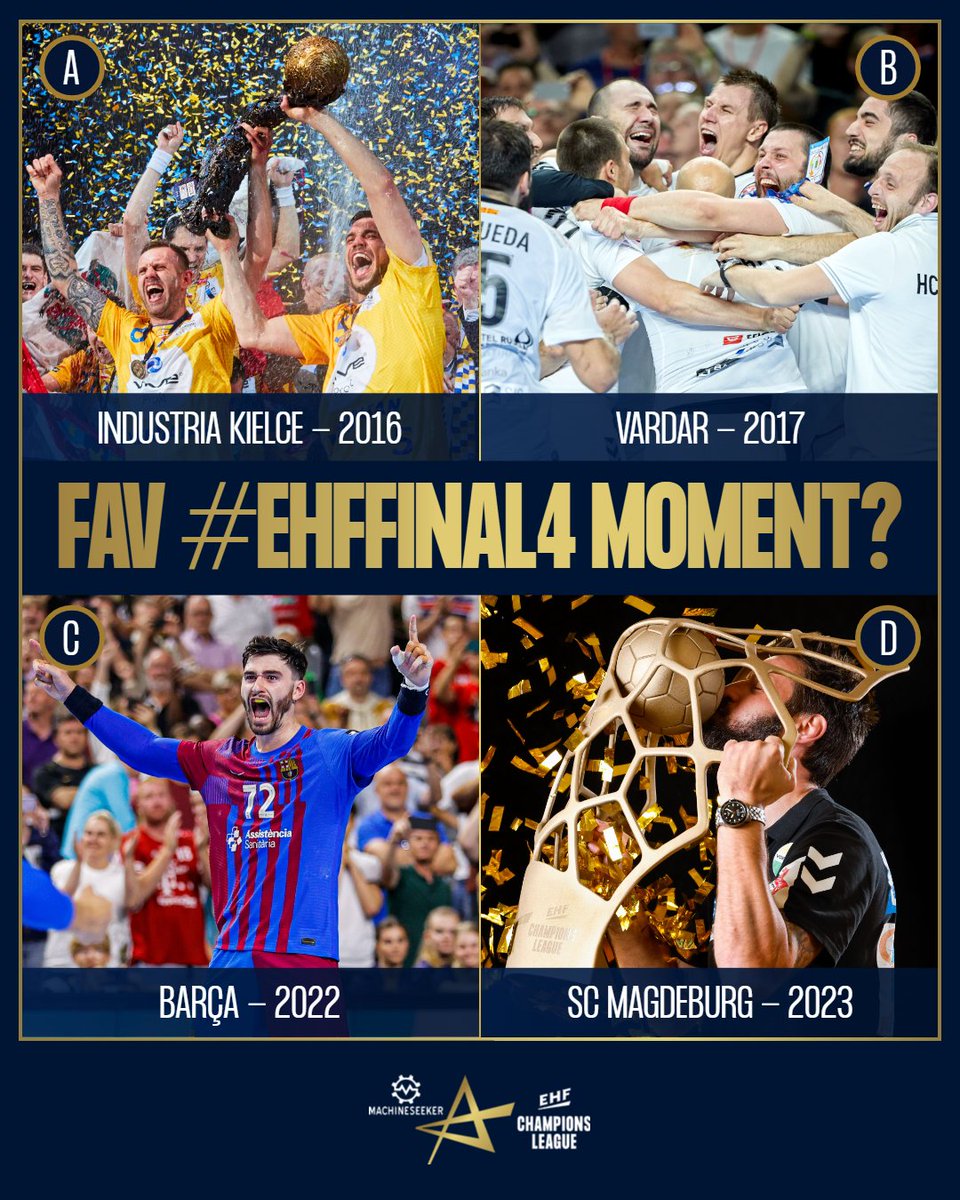 Full #ehffinal4 mode! 🔥🤩

What was the 𝗺𝗼𝘀𝘁 𝗺𝗲𝗺𝗼𝗿𝗮𝗯𝗹𝗲 𝗺𝗼𝗺𝗲𝗻𝘁 of the 15 editions that have taken place in Cologne 🏟️🇩🇪?