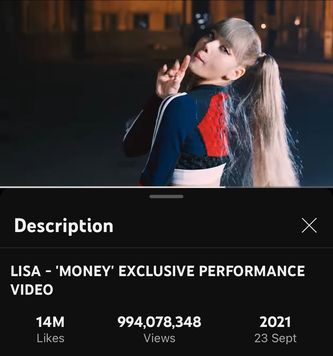 LALISA is less than 3M away from 700M views 🔥

MONEY is less than 6M away from 1BILLION views 🔥🔥 

KEEP STREAMING FOR LISA 📣📣📣

#LISA #LALISA #MONEY #LLOUD