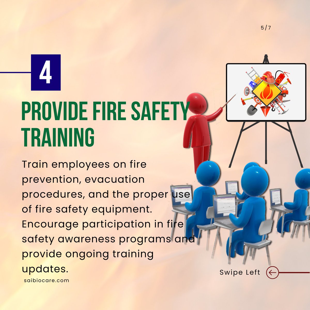Protect your workplace with these 5 essential fire safety tips: risk assessments, detection systems, evacuation procedures, training, and equipment maintenance.
.
.
.
#firesafety #workplacesafety #fireprevention #emergencypreparedness #safetyfirstalways #firefighting #saibiocare
