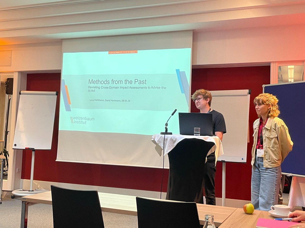 Today, we presented our project on learning from past experiences with impact assessment integrations at the STS Conference Graz. We claim that fundamental rights impact assessments can contribute to an inclusive AI accountability ecosystem.