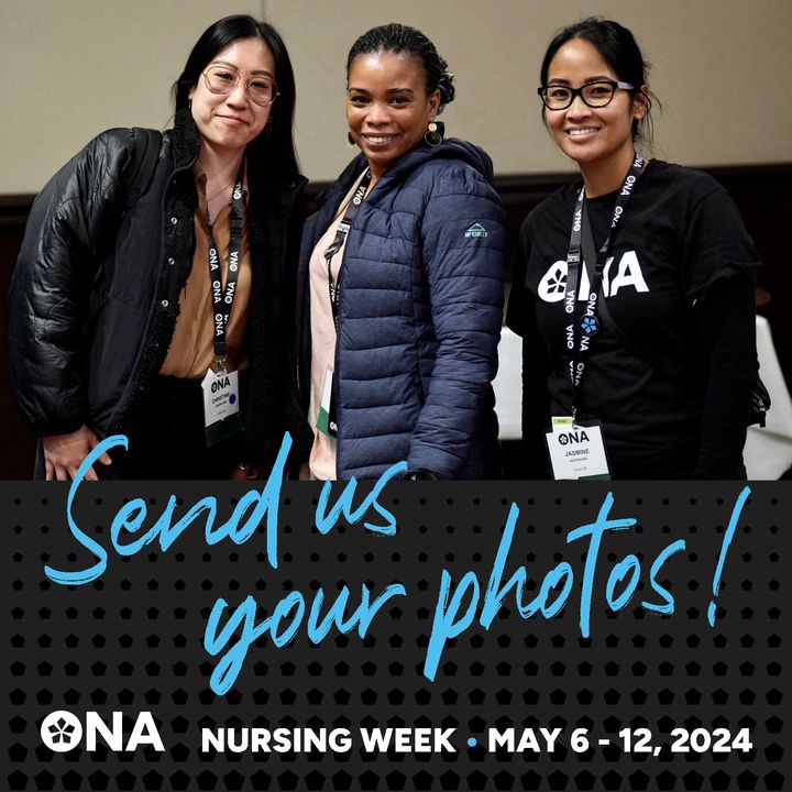 Send us your #NursingWeek photos! We'd love to see how you and your colleagues are celebrating, so be sure to share your photos by sending them in to digital@ona.org with the subject 'Nursing Week Photos'!