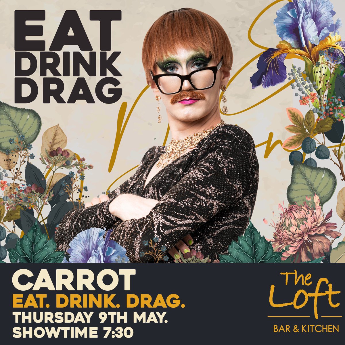 🥕WHO DOESN’T LOVE A CARROT 🥕 We insist on being part of your five a day to help you live a drag filled, happy life! Thursday club meets again this week for Eat, Drink Drag with the fabulous @CarrotDrag with us LIVE at @TheLoftBrum from 7.30pm! 🍸TWO COCKTAILS FOR £12