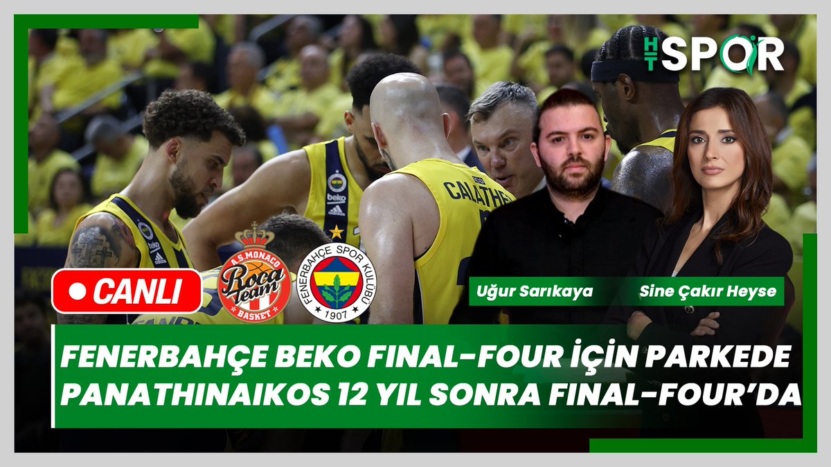🔴 CANLI / Fenerbahçe Beko Final-Four için parkede 🏀 @SineCakir ve @uursarikaya değerlendiriyor ▶️ youtube.com/watch?v=Mspc4N…