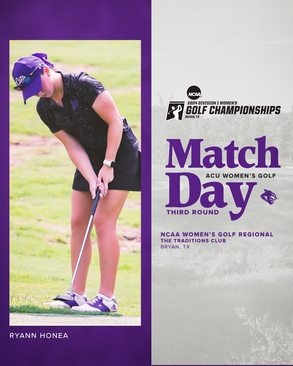 Final round of the 𝐍𝐂𝐀𝐀 𝐖𝐨𝐦𝐞𝐧'𝐬 𝐆𝐨𝐥𝐟 𝐑𝐞𝐠𝐢𝐨𝐧𝐚𝐥! ⛳️: Traditions Club 📍: Bryan, TX 📈: tinyurl.com/4np849sw #MakeHistory | #GoWildcats