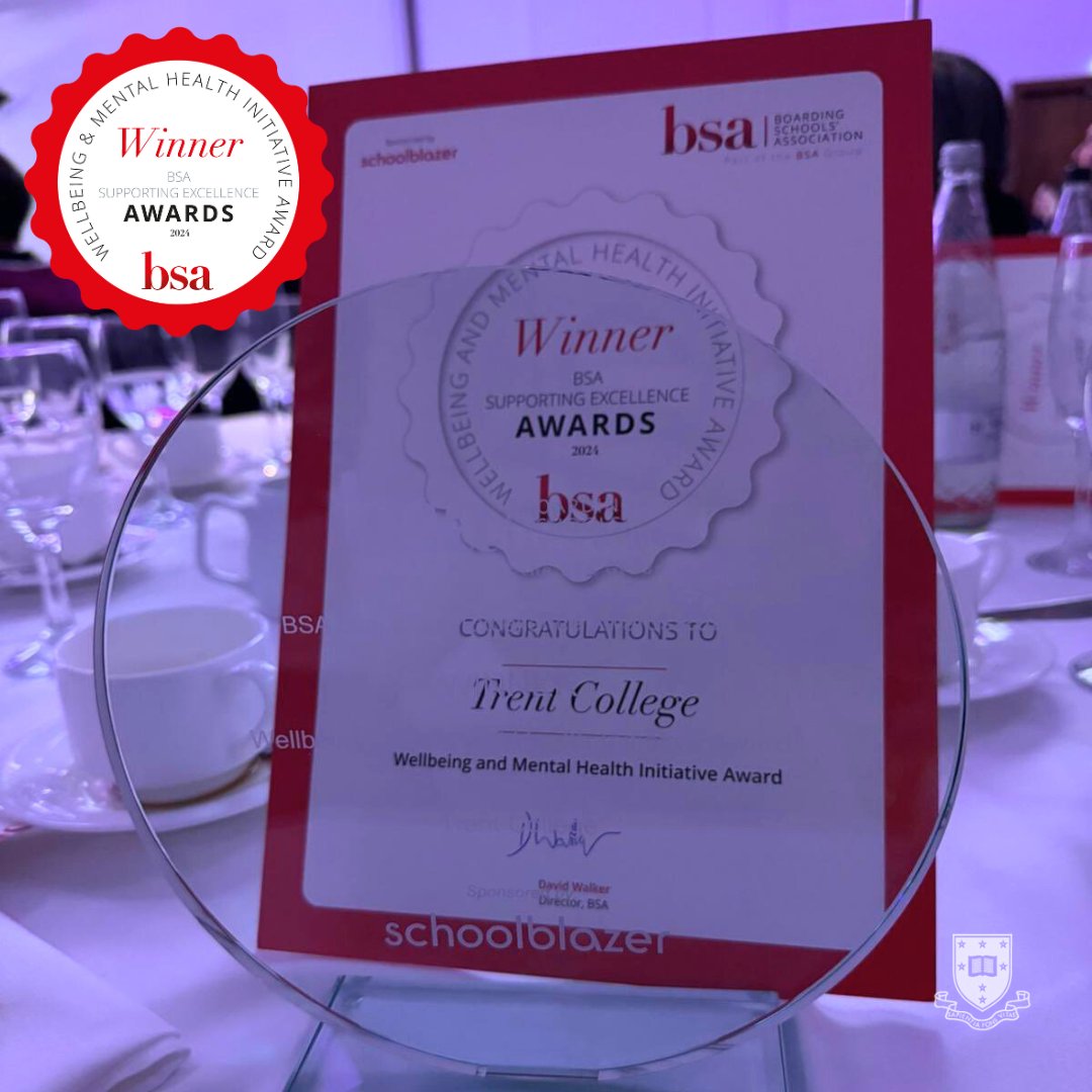 We are proud to share that we have won the Wellbeing &amp; Mental Health Initiative Award at the <a href="/BSAboarding/">BSA Boarding</a>  Supporting Excellence Awards 2024 🏆

It was great to see Miss Charsley, Assistant Director of Sport, earning national recognition for her remarkable programme; which