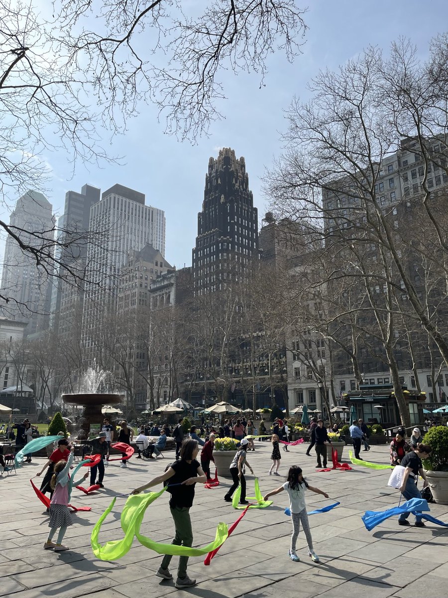 Ribbon Dancing update 🚨: Due to weather conditions, Ribbon Dancing is canceled for today. We’ll see you next Wednesday 💚! bryantpark.org/calendar/event…