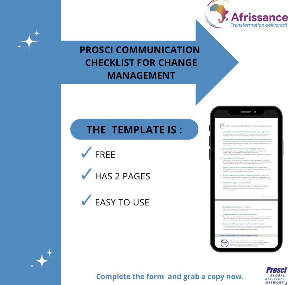 Prosci’s communication checklist offers a high-level guide in the development of a new communication plan or evaluating the effectiveness of a current communication plan.
Complete this form to access the Prosci checklist for free share.hsforms.com/18PnOkEEhTcm16…
#communicationplan