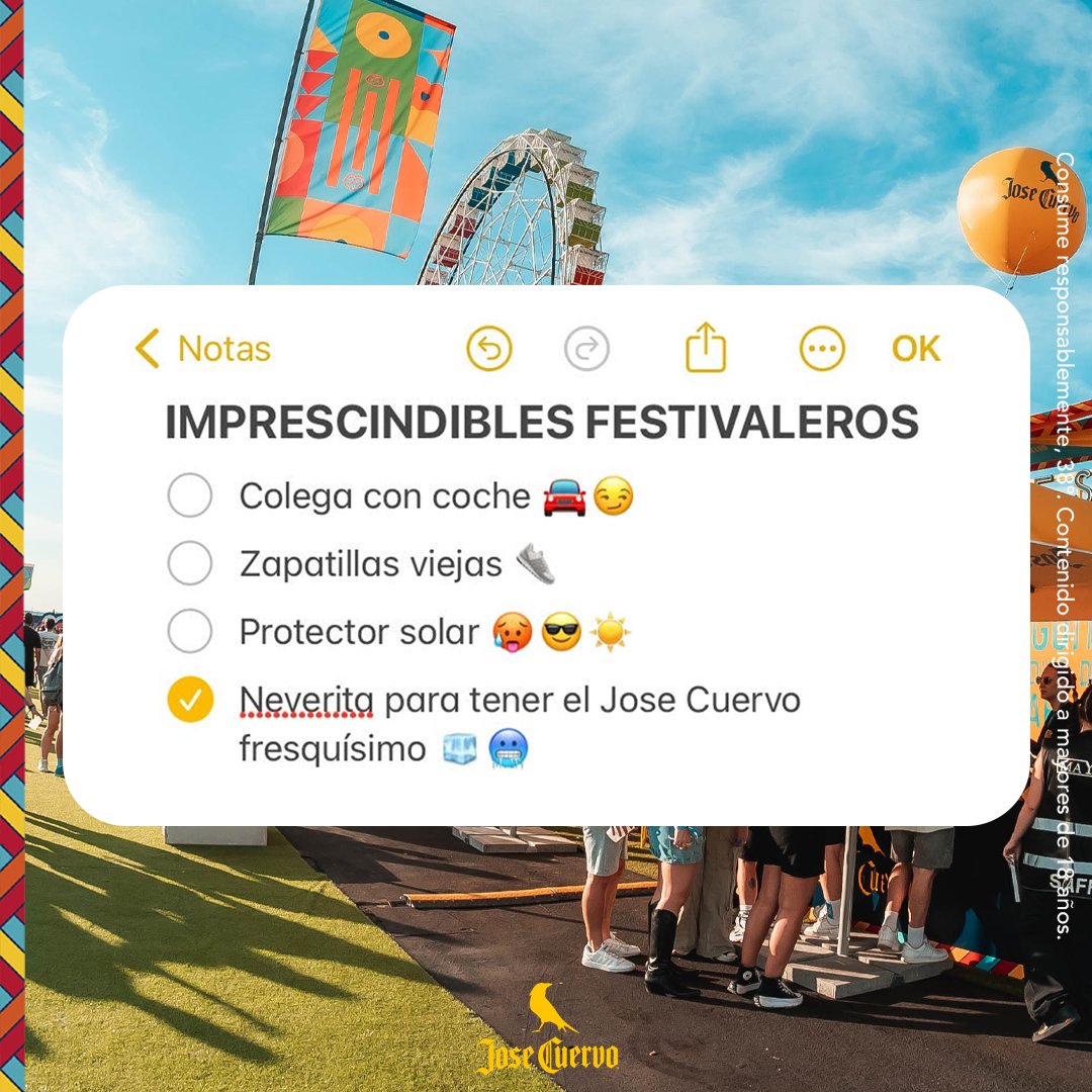 Jose Cuervo España (@josecuervo_es) on Twitter photo Ir de festi con un colega es una relación 50/50 ⚖️👌Tú pones el Jose Cuervo y él te lleva y te trae de vuelta 🚗💨 Ir de festi con un colega es una relación 50/50 ⚖️👌Tú pones el Jose Cuervo y él te lleva y te trae de vuelta 🚗💨